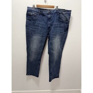 Benjamin Black Dark Acid Wash Jeans Men's 46x30 Stretch Denim NWT Straight